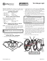 Utilitech Twin Halogen Light UT-5592-BZ Owner'S Manual preview