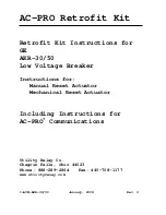 Utility Relay Company AC-PRO AKR-30 Instructions Manual preview