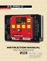 Preview for 1 page of Utility Relay Company AC-PRO-II Instruction Manual