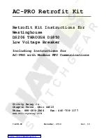 Utility Relay AC-PRO Retrofit Kit Instructions Manual preview