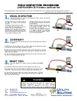 Preview for 1 page of Utility Solutions LOAD-RANGER USLR-XLT-1 Field Inspection Procedure