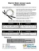 Utility Solutions USJL-002 Operation Manual предпросмотр