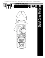 Preview for 1 page of UTL UTL260 Instruction Manual