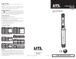 UTL UTLCD1 Instruction Manual preview