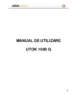 UTOK 1000 Q User Manual preview