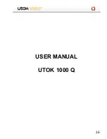 Предварительный просмотр 26 страницы UTOK 1000 Q User Manual