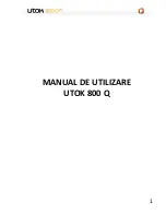 UTOK 800 Q User Manual preview