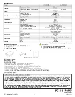 Предварительный просмотр 2 страницы UTP BALUN VAB100RB-2 User Manual