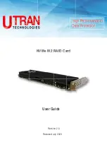 UTran NVMe M.2 RAID User Manual preview