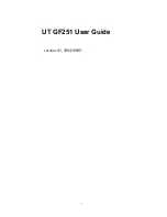 Preview for 1 page of UTStarcom UT GF251 User Manual