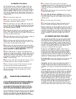 Preview for 2 page of UV Dynamics UVD1000 Installation And Maintenance Manual