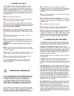 Preview for 2 page of UV Dynamics UVD320 Installation And Maintenance Manual