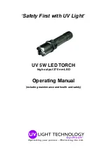 UV Light Technology UV 5W LED TORCH Operating Manual preview