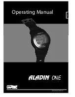 Preview for 1 page of Uwatec Aladin ONE Operating Manual