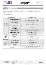 Preview for 3 page of UWAVE UPOWER-1500-48 Manual