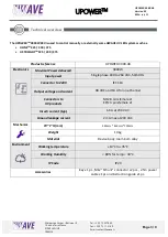 Preview for 3 page of UWAVE UPOWER-3000-48 Manual