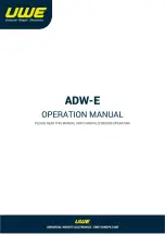 Предварительный просмотр 1 страницы UWE ADW-1500E Operation Manual