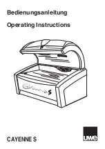 Предварительный просмотр 1 страницы UWE CAYENNE Operating Instructions Manual