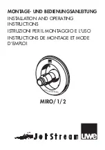 Preview for 1 page of UWE JetStream MIRO 1 Installation And Operating Instructions Manual