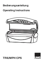 UWE TRIUMPH CPS Operating Instructions Manual preview