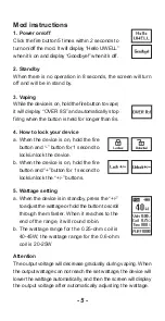 Предварительный просмотр 9 страницы UWELL HAVOK V1 User Manual