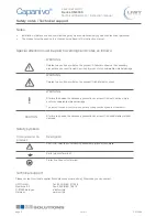 Preview for 2 page of UWT Capanivo CN 4000 Series Technical Information/Instruction Manual