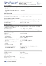 Preview for 13 page of UWT Nivo Radar NR 4000 Series Technical Information/Instruction Manual