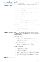 Preview for 33 page of UWT Nivo Radar NR 4000 Series Technical Information/Instruction Manual