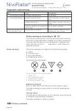 Preview for 36 page of UWT Nivo Radar NR 4000 Series Technical Information/Instruction Manual