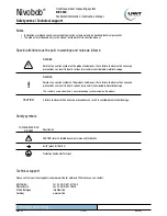 Preview for 2 page of UWT Nivobob NB 3000 Technical Information/Instruction Manual