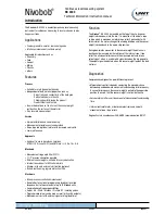 Preview for 3 page of UWT Nivobob NB 3000 Technical Information/Instruction Manual