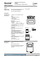 Preview for 12 page of UWT Nivobob NB 3000 Technical Information/Instruction Manual