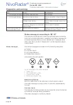 Preview for 36 page of UWT NivoRadar NR 4100 Series Technical Information/Instruction Manual