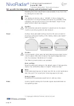 Preview for 34 page of UWT NivoRadar NR 7200 Series Technical Information/Instruction Manual