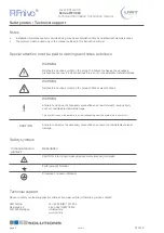 Preview for 2 page of UWT RF 3000 Series Technical Information/Instruction Manual