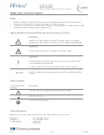 Preview for 2 page of UWT RFnivo RF 8000 Series Technical Information/Instruction Manual