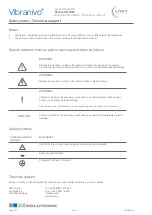 Предварительный просмотр 2 страницы UWT Vibranivo VN 4000 Series Technical Information/Instruction Manual