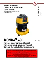 V. BRØNDUM A/S RONDA 40H User Manual preview