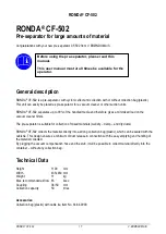 Предварительный просмотр 17 страницы V.Brøndum RONDA CF-502 A User Manual