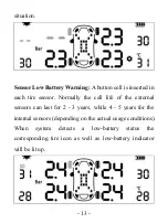 Preview for 13 page of V-Checker TPMS T501 Start Manual