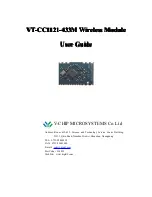 V-Chip Microsystems VT-CC1121-433M User Manual preview