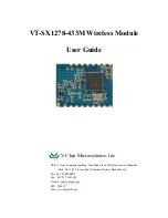 Предварительный просмотр 1 страницы V-Chip Microsystems VT-SX1278-433M User Manual