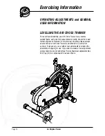 Preview for 12 page of V-fit Air Elliptical Trainer Assembly & User Manual