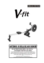 V-fit ARTEMIS III DELUXE AIR ROWER Manual preview