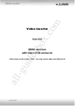 Предварительный просмотр 1 страницы v.link VL2-CCC Manual