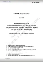 Preview for 1 page of v.link VL2-CIC Manual