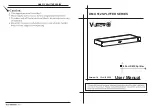 Предварительный просмотр 1 страницы V-Show DSP08 User Manual