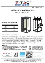 Preview for 1 page of V-TAC 784 Installation Instruction