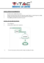 Preview for 3 page of V-TAC 80133970 Installation Instruction