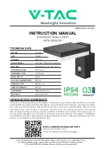 V-TAC VT-1147 Instruction Manual предпросмотр